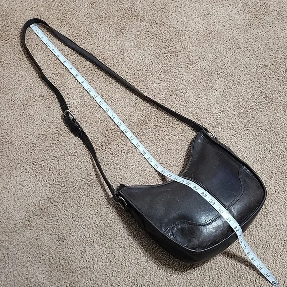 Frye Lucy Taupe Brown Gray Leather Shoulder Crossbody Purse Handbag Bag - Picture 11 of 13